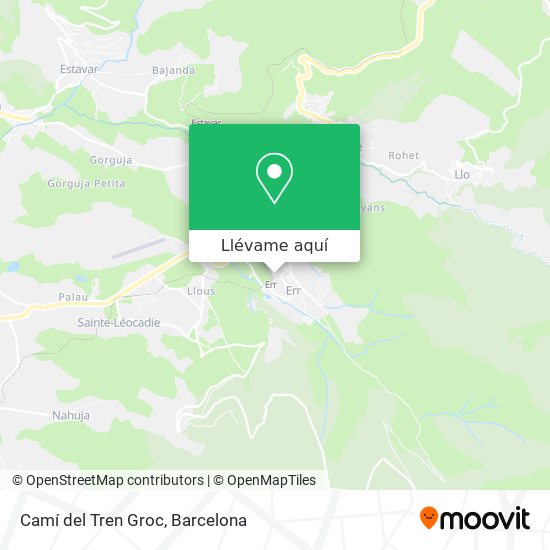 Mapa Camí del Tren Groc