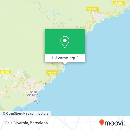 Mapa Cala Giverola