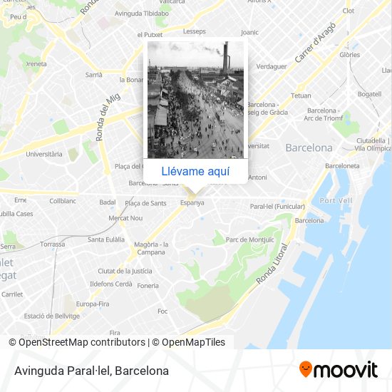 Mapa Avinguda Paral·lel