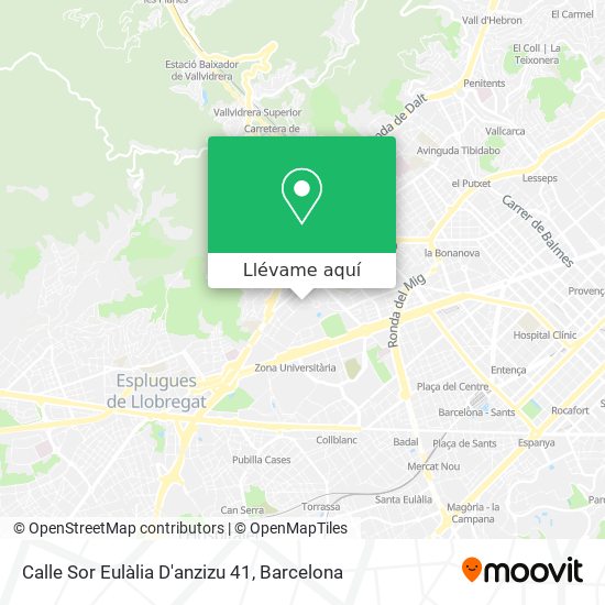 Mapa Calle Sor Eulàlia D'anzizu 41
