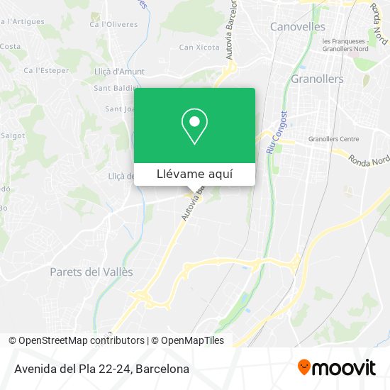 Mapa Avenida del Pla 22-24