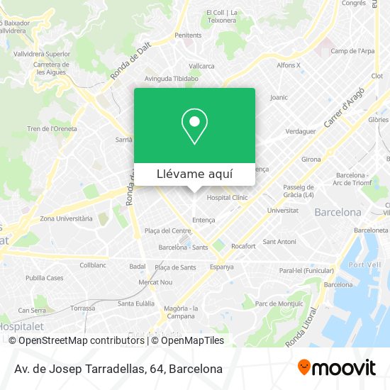 Mapa Av. de Josep Tarradellas, 64