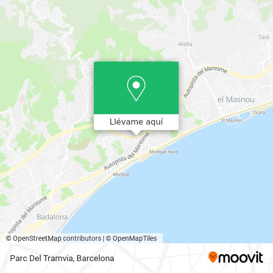 Mapa Parc Del Tramvia