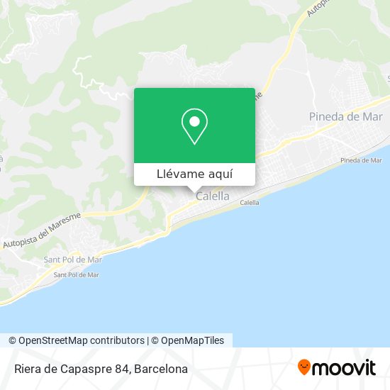 Mapa Riera de Capaspre 84