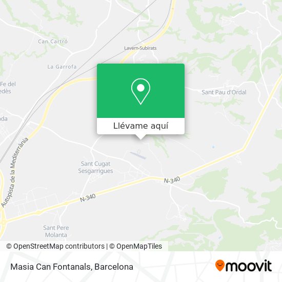 Mapa Masia Can Fontanals