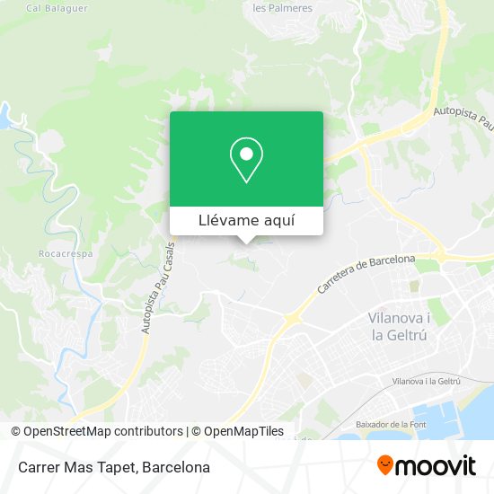 Mapa Carrer Mas Tapet