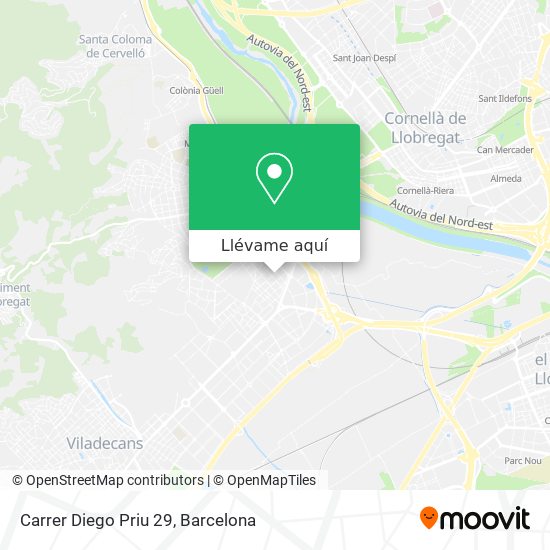 Mapa Carrer Diego Priu 29