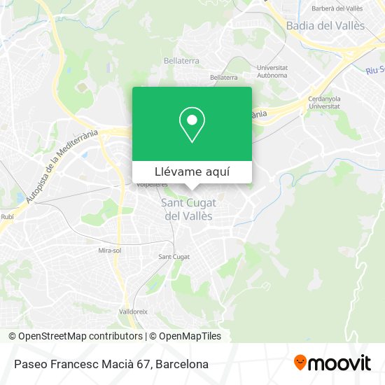 Mapa Paseo Francesc Macià 67