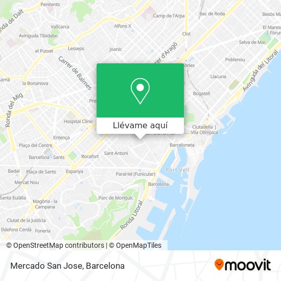Mapa Mercado San Jose