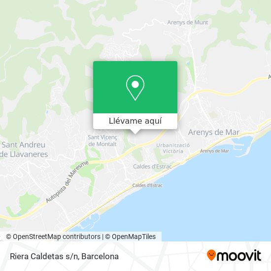 Mapa Riera Caldetas s/n