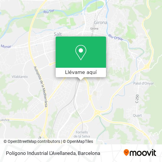 Mapa Polígono Industrial L'Avellaneda