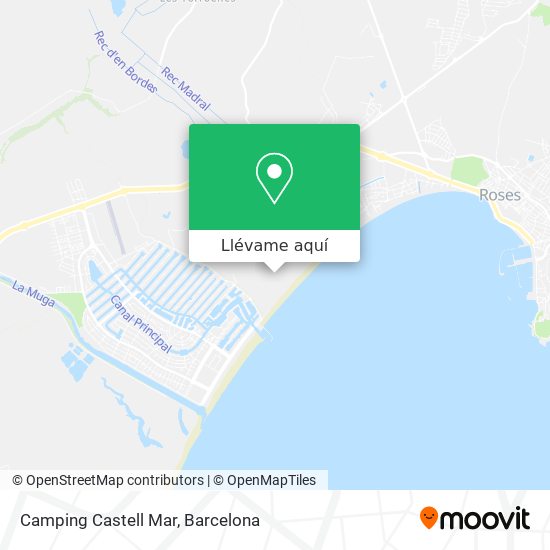Mapa Camping Castell Mar