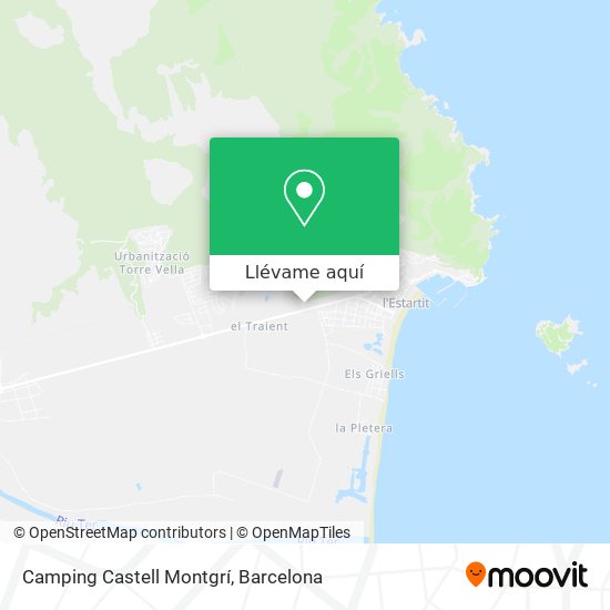 Mapa Camping Castell Montgrí