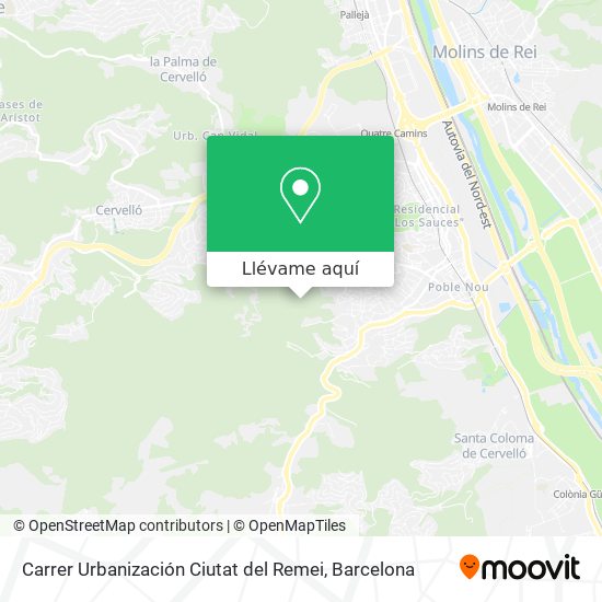 Mapa Carrer Urbanización Ciutat del Remei