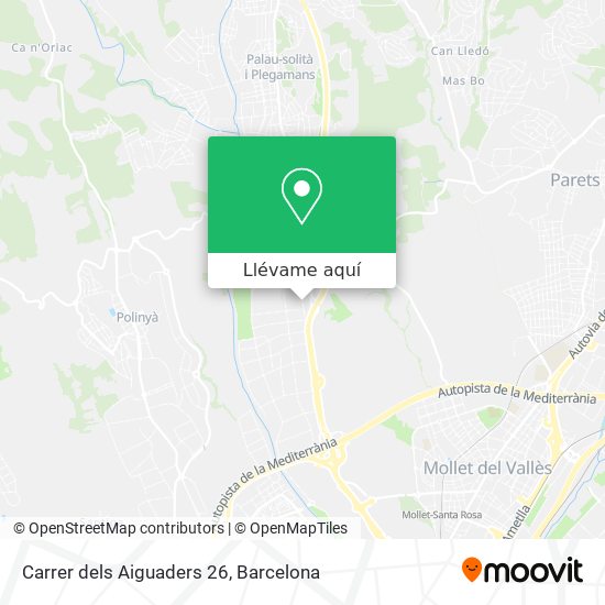 Mapa Carrer dels Aiguaders 26