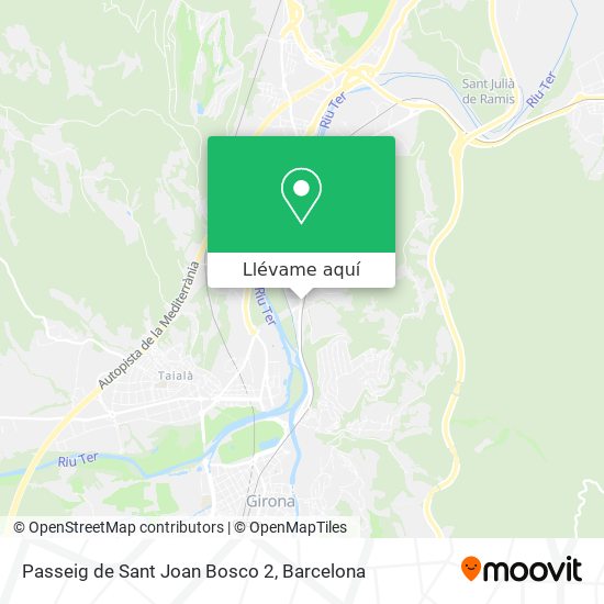 Mapa Passeig de Sant Joan Bosco 2