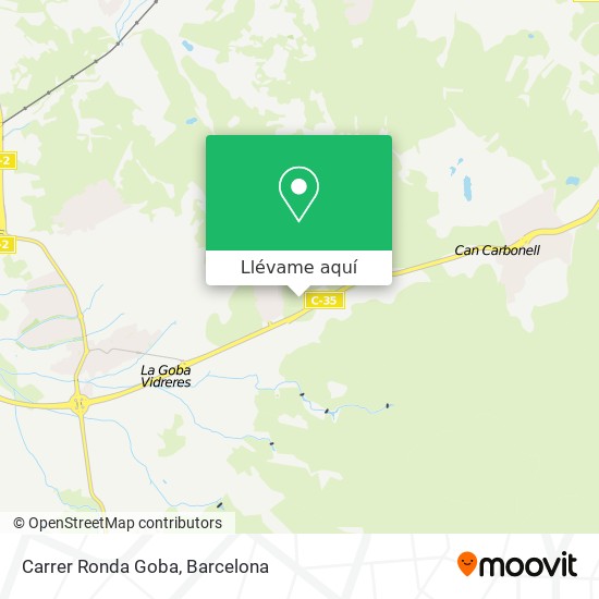 Mapa Carrer Ronda Goba