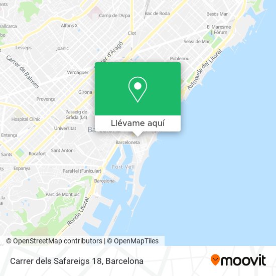 Mapa Carrer dels Safareigs 18