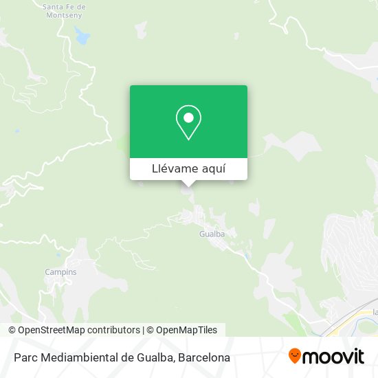 Mapa Parc Mediambiental de Gualba