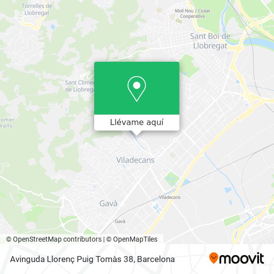 Mapa Avinguda Llorenç Puig Tomàs 38