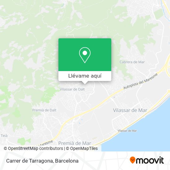 Mapa Carrer de Tarragona