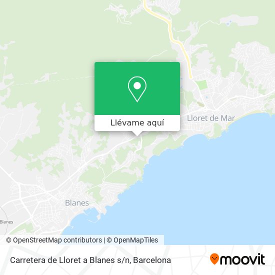 Mapa Carretera de Lloret a Blanes s / n