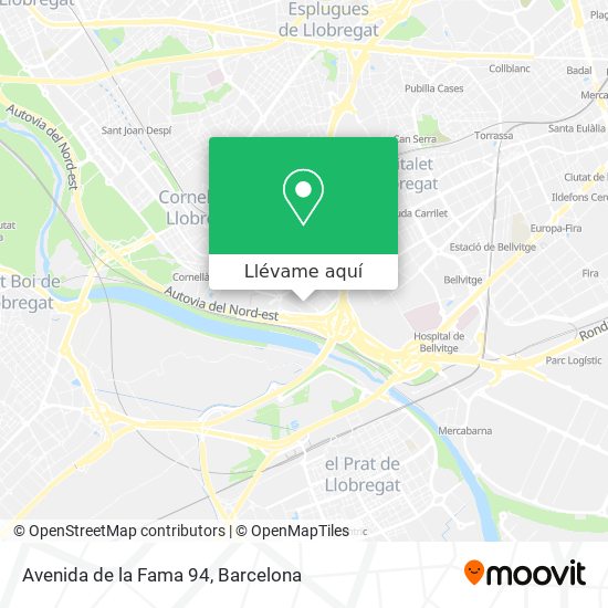Mapa Avenida de la Fama 94