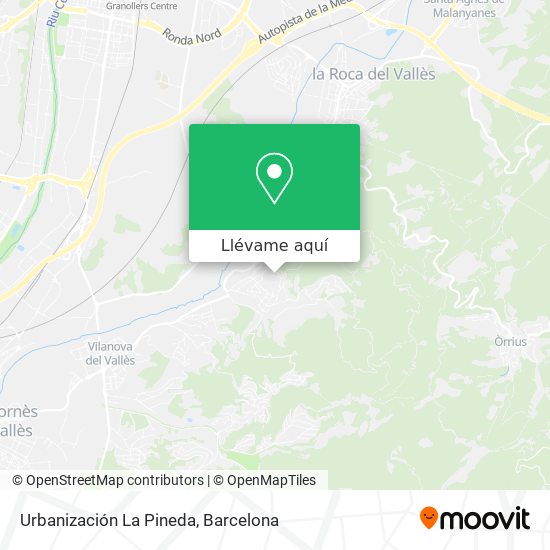 Mapa Urbanización La Pineda