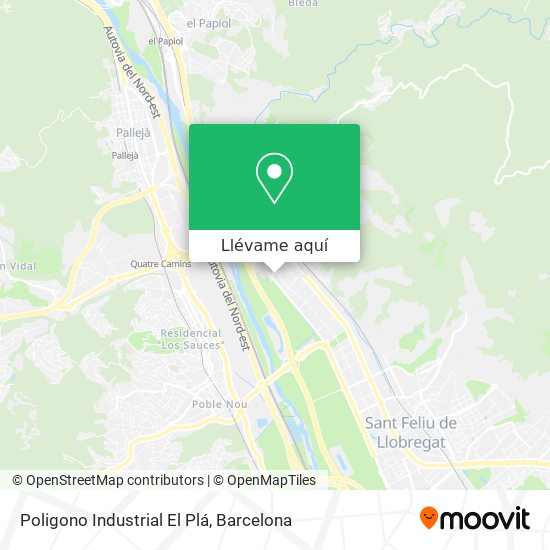 Mapa Poligono Industrial El Plá