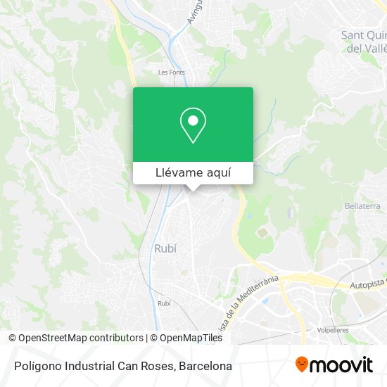 Mapa Polígono Industrial Can Roses