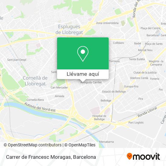Mapa Carrer de Francesc Moragas
