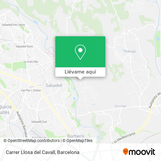 Mapa Carrer Llosa del Cavall