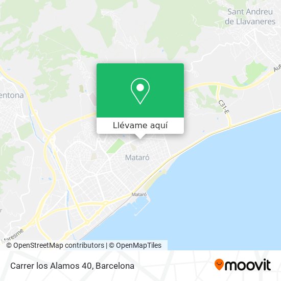 Mapa Carrer los Alamos 40