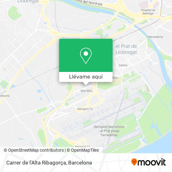 Mapa Carrer de l'Alta Ribagorça