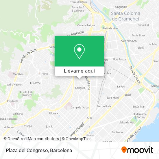 Mapa Plaza del Congreso
