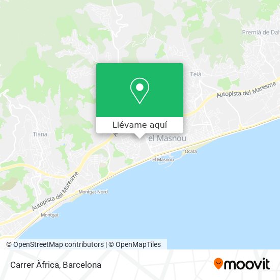 Mapa Carrer Àfrica