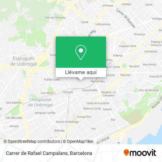 Mapa Carrer de Rafael Campalans