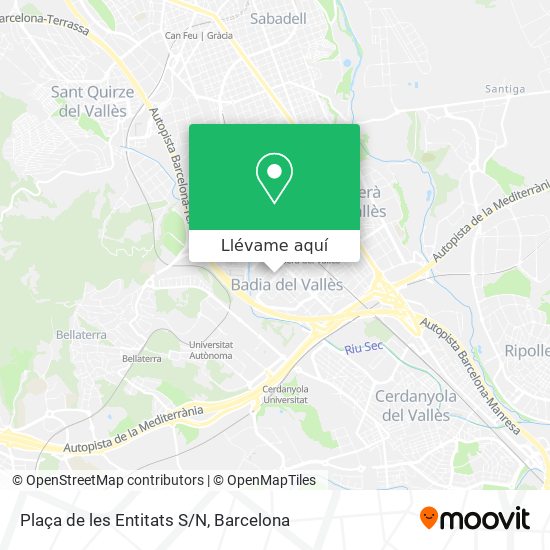 Mapa Plaça de les Entitats S/N
