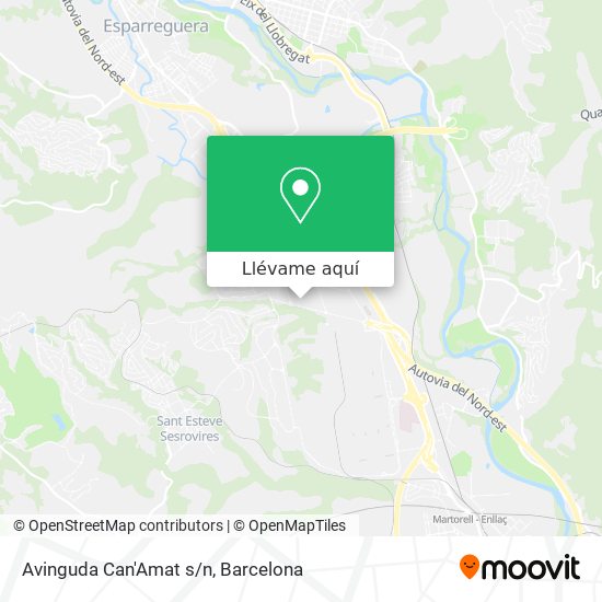 Mapa Avinguda Can'Amat s/n