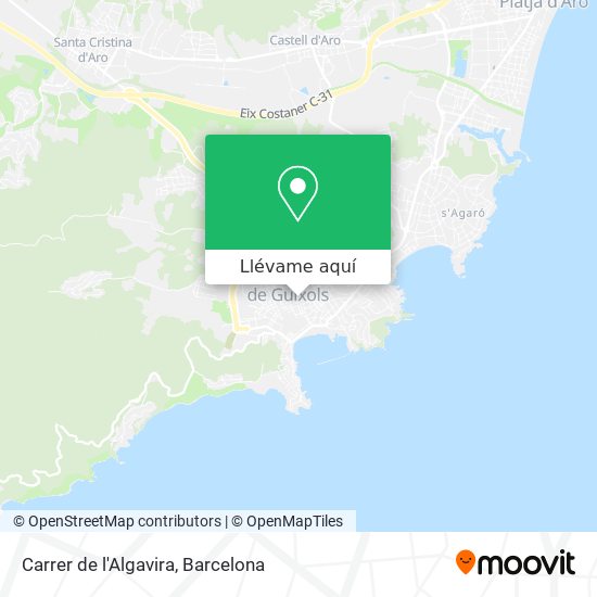 Mapa Carrer de l'Algavira