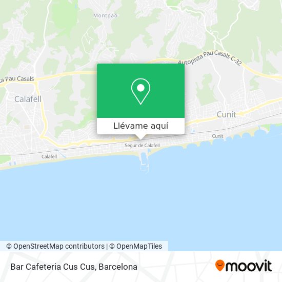 Mapa Bar Cafeteria Cus Cus