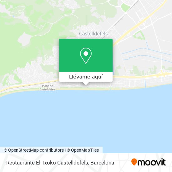 Mapa Restaurante El Txoko Castelldefels
