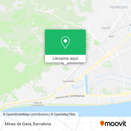 Mapa Minas de Gavà