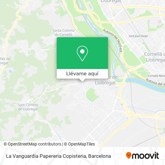 Mapa La Vanguardia Papereria Copisteria