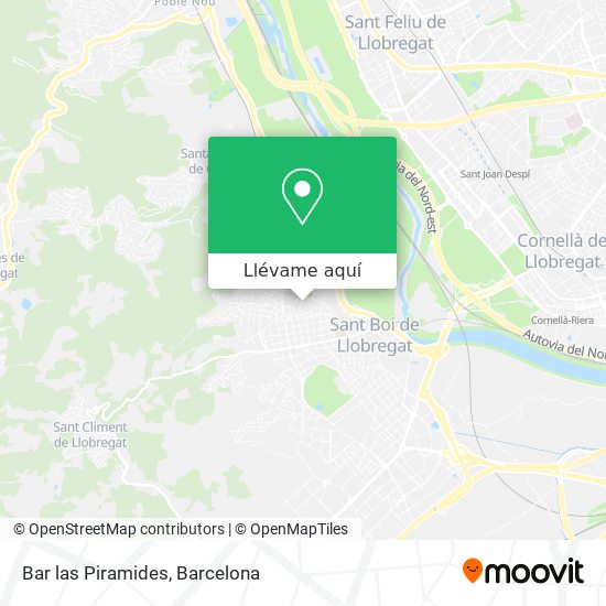 Mapa Bar las Piramides
