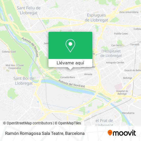 Mapa Ramón Romagosa Sala Teatre