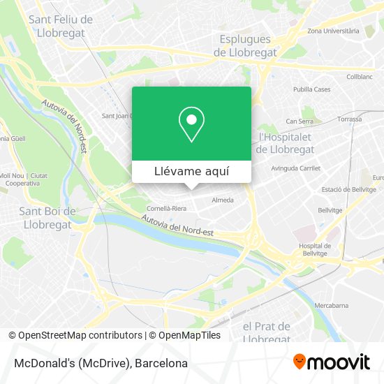 Mapa McDonald's (McDrive)