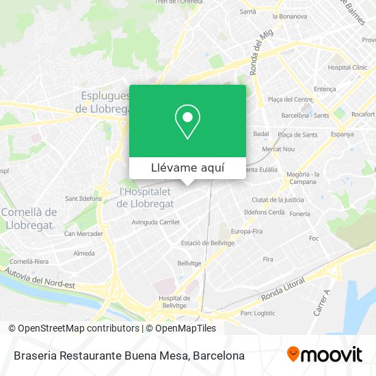 Mapa Braseria Restaurante Buena Mesa