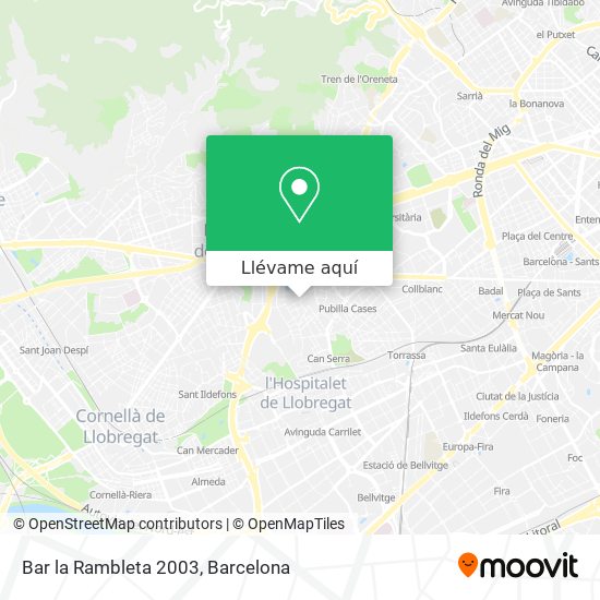 Mapa Bar la Rambleta 2003