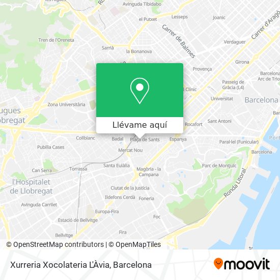 Mapa Xurreria Xocolateria L'Àvia
